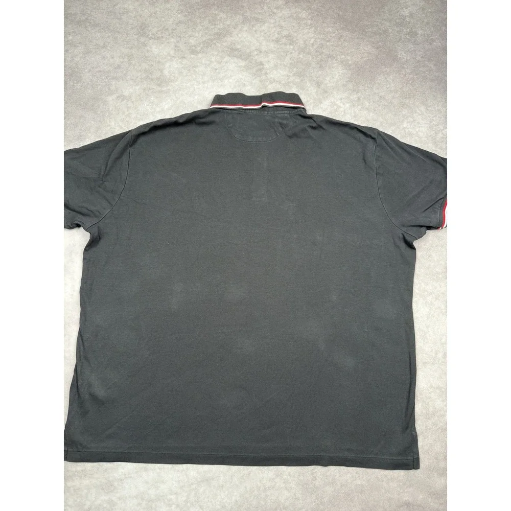 Polo Ralph Lauren‎ Polo Shirt Mens XL Black Red White Tipped Collar Classic Fit